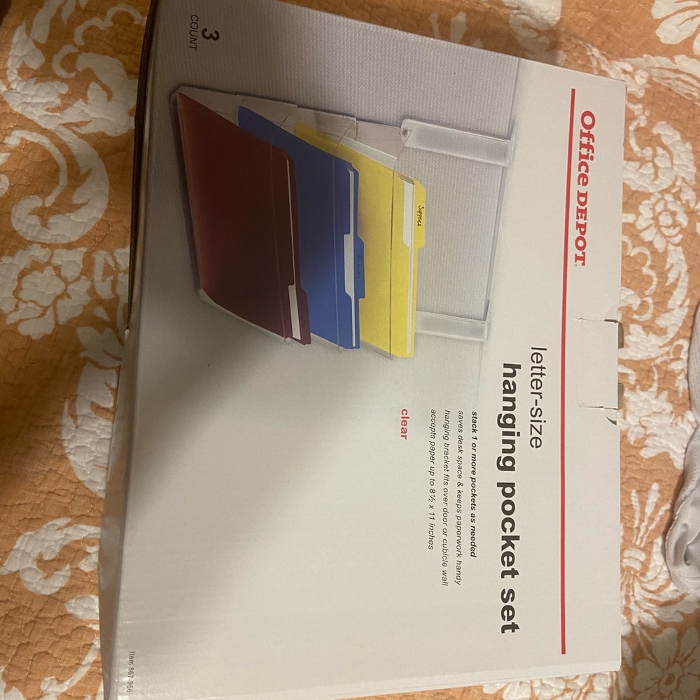 Office Depot Multicolor Hanging Pocket Set